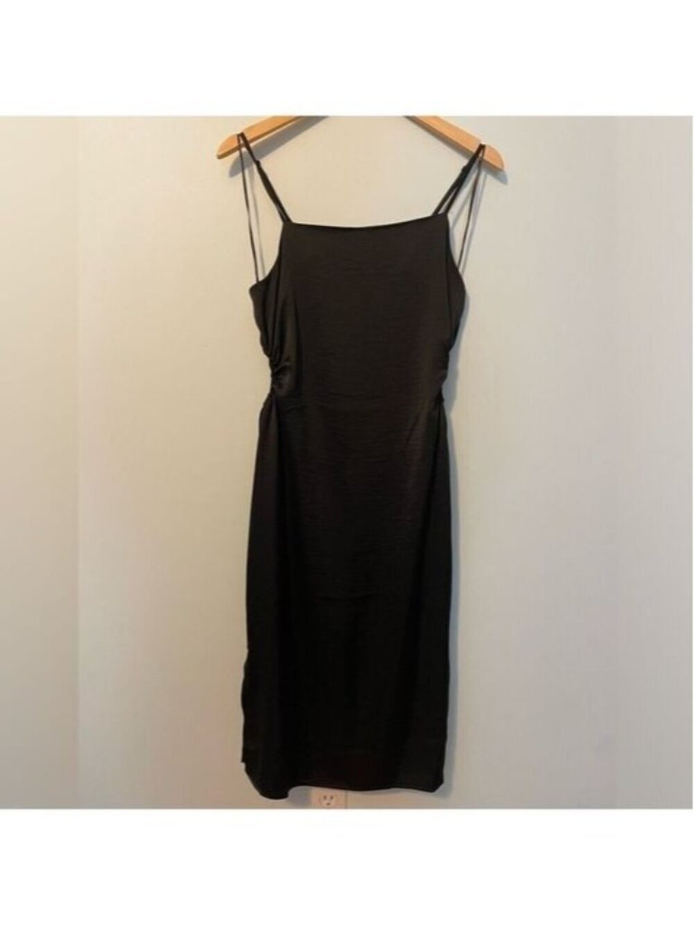 Christian Lacroix Black Keyhole Satin Dress Size Large